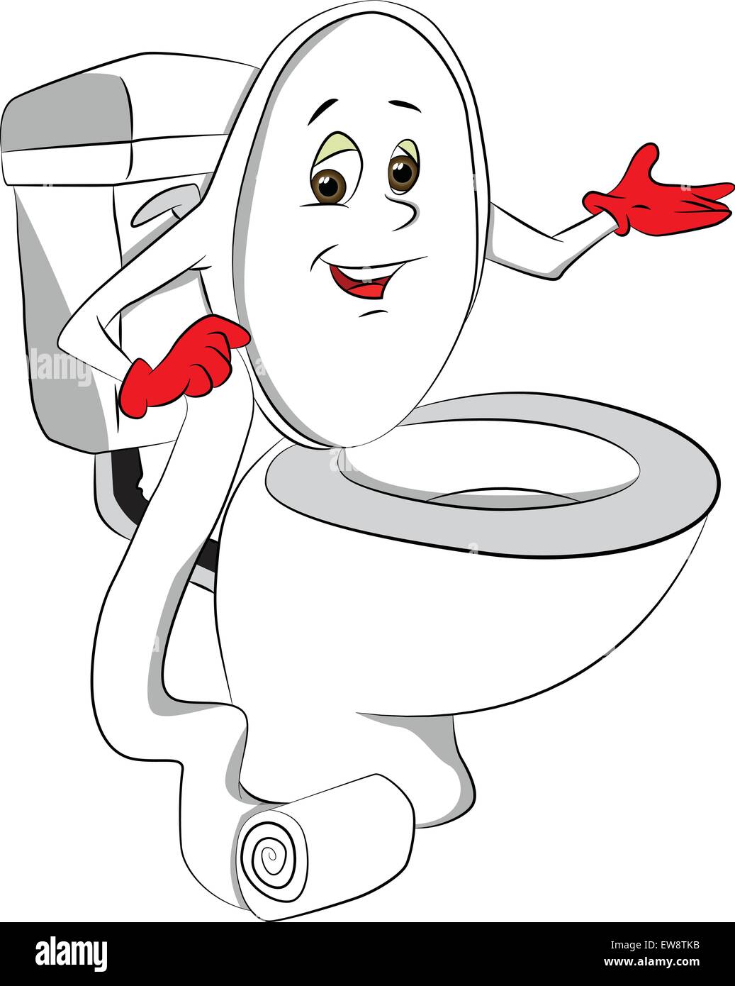 Funny toilet cartoon hi-res stock photography and images - Page 2 - Alamy