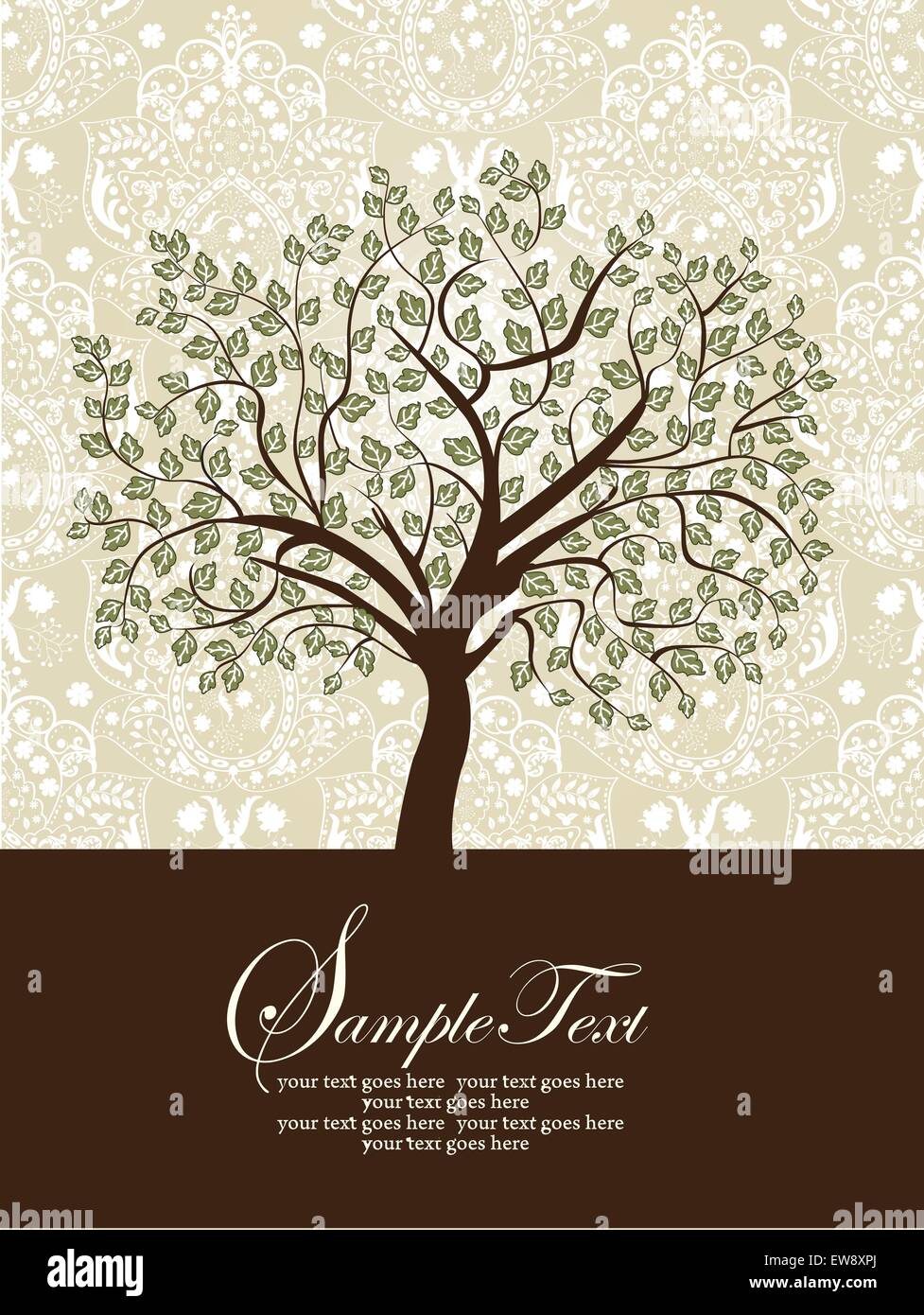 Tree inspired design Stock Vector Images - Alamy