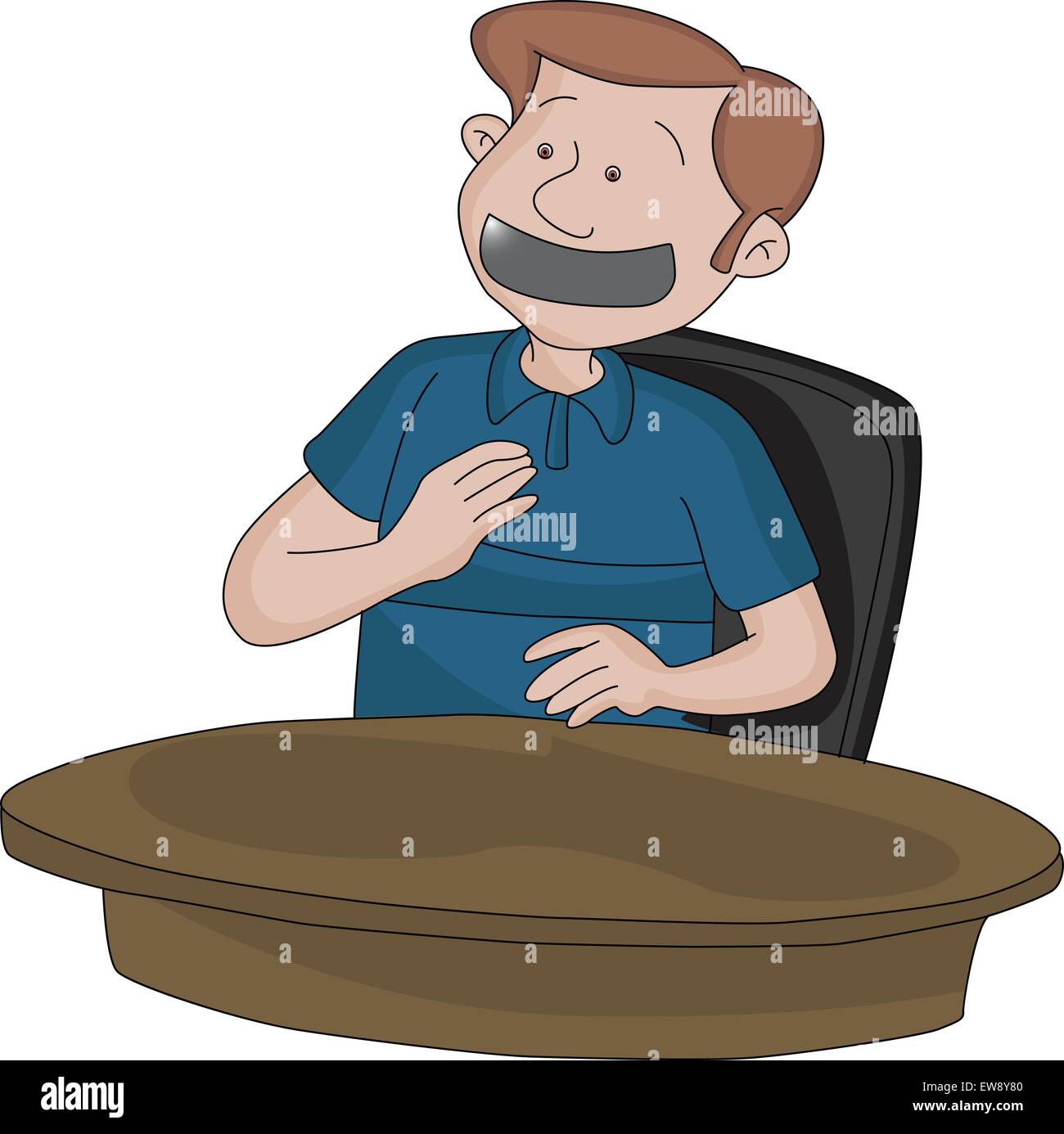 Person with tape over mouth Stock Vector Images Alamy