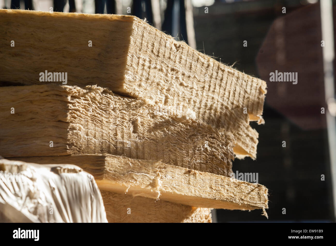 Mineral rock wool insulation material close-up for background Stock Photo -  Alamy