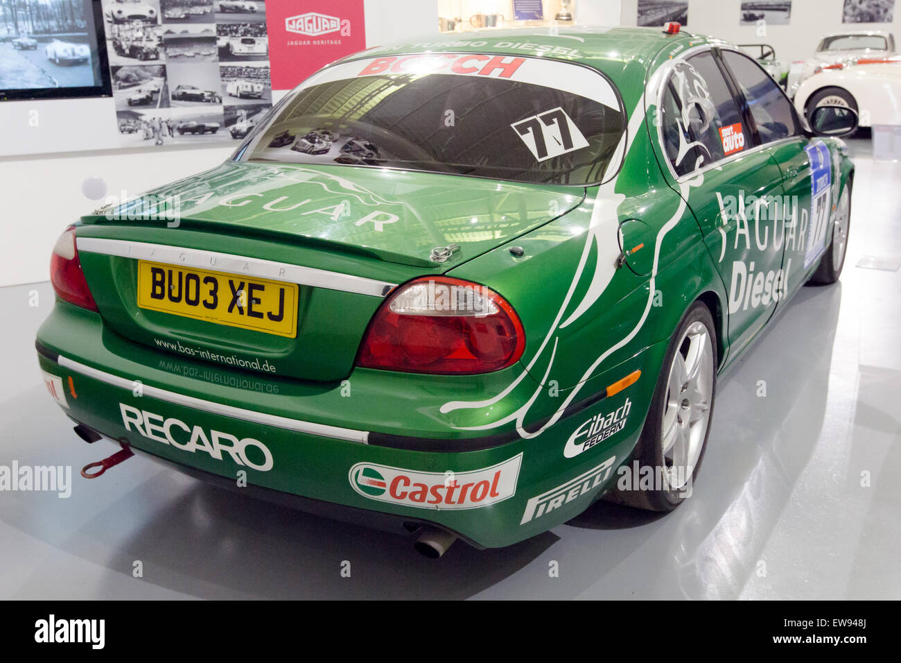 Jaguar S Type Diesel Race Car Rear Right Heritage Motor Centre Stock