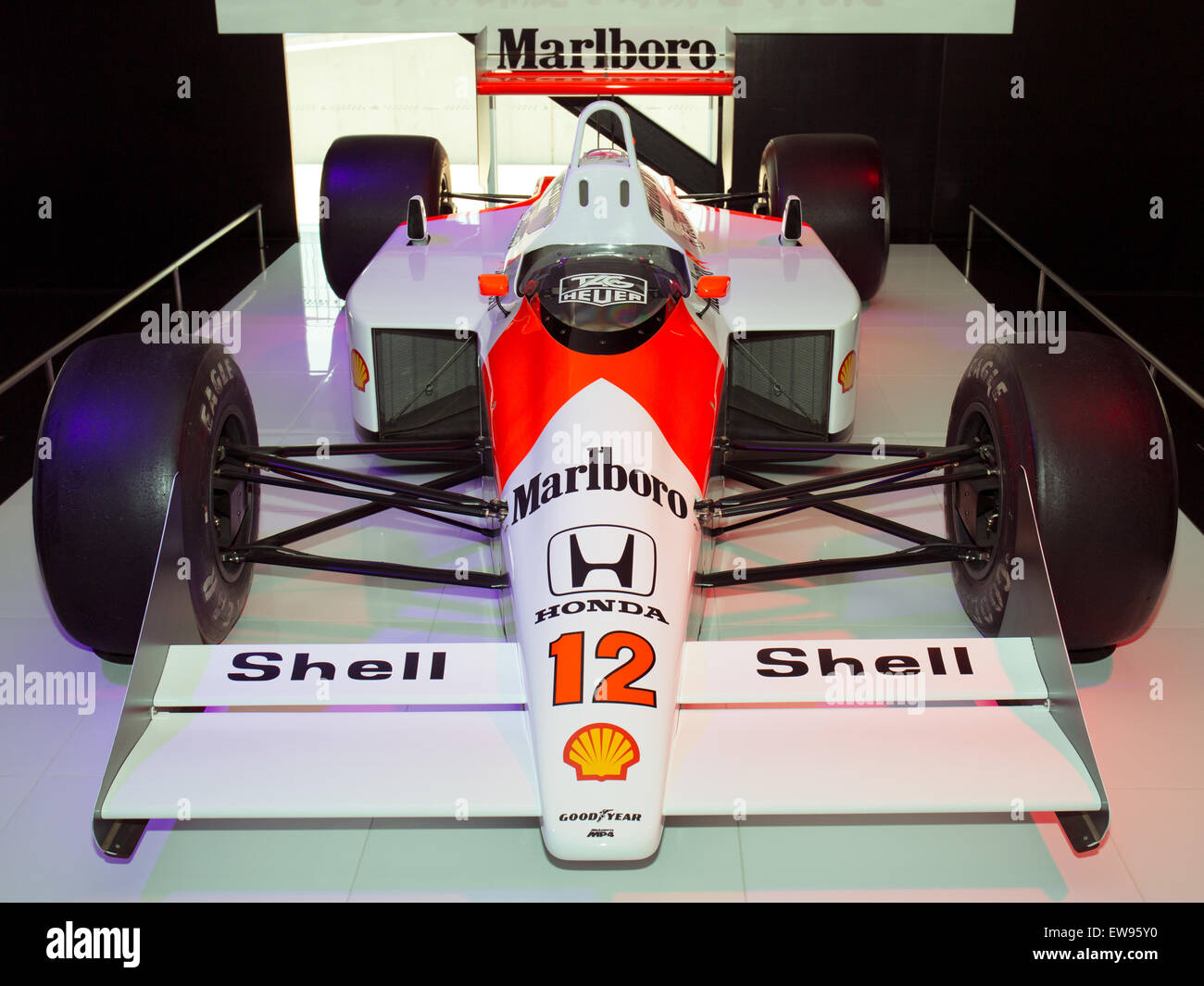 The McLaren MP4-4, showcased at Suzuka Racing Theater, is one of the ...