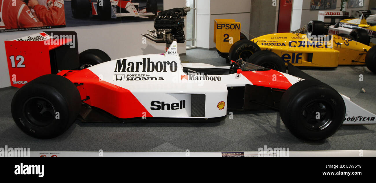 McLaren MP4-4 side view Honda Collection Hall Stock Photo