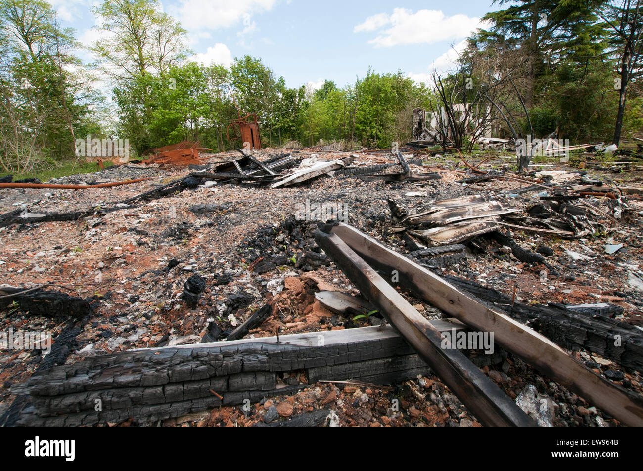 Fire damage at Nocton Hall in Lincolnshire, England UK Stock Photo Alamy