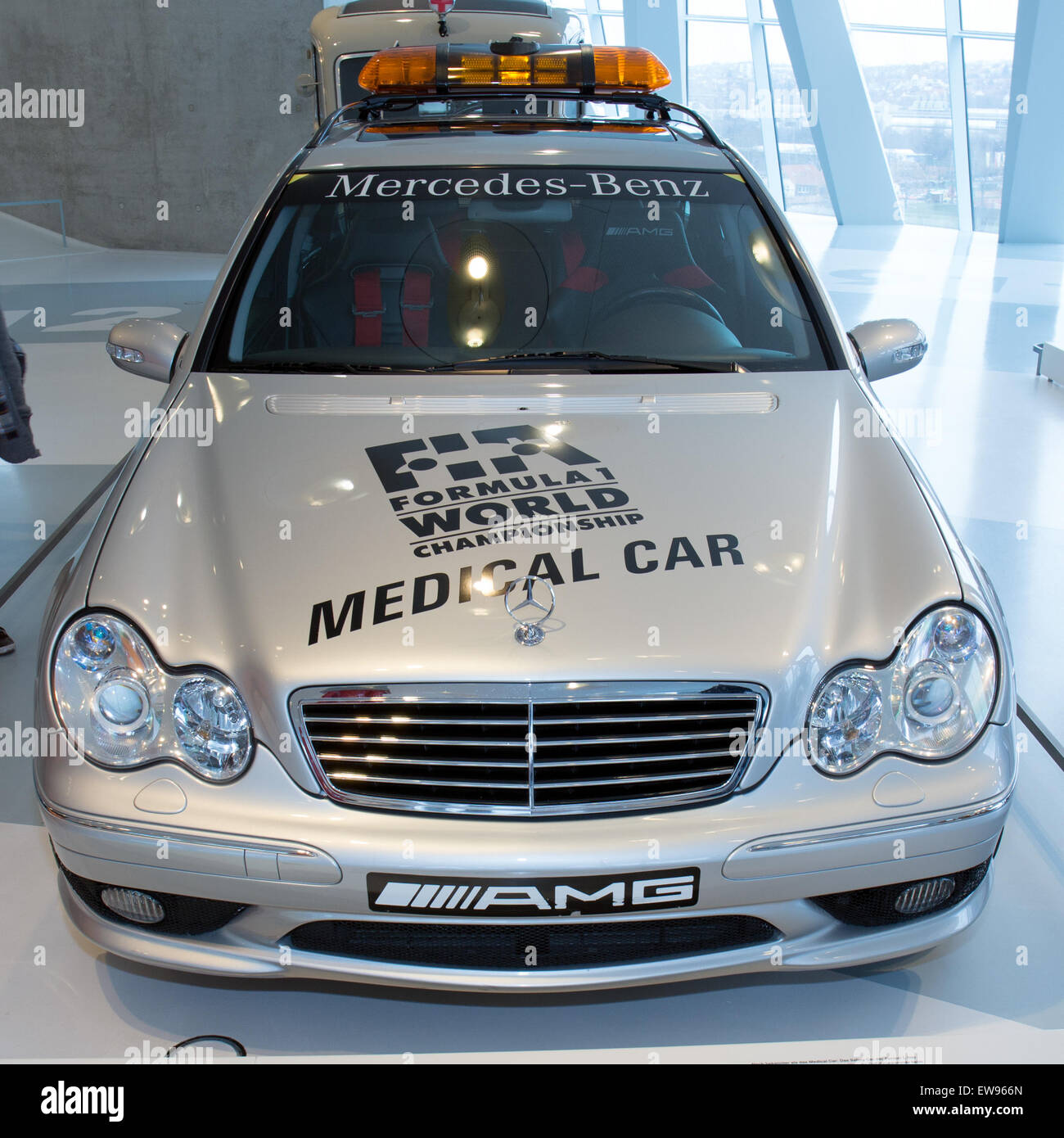 Mercedes-Benz C32 F1 Medical front Mercedes-Benz Museum Stock Photo - Alamy