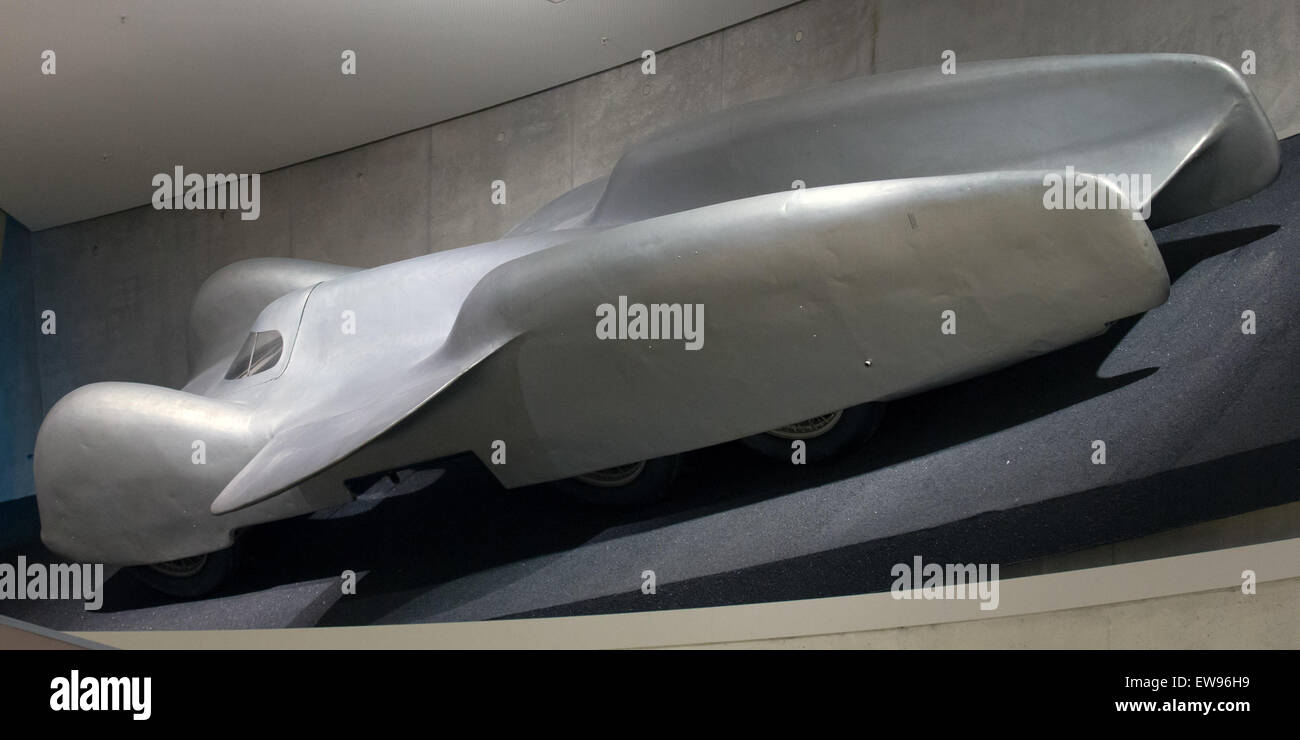 Mercedes-Benz T80 rear Mercedes-Benz Museum Stock Photo