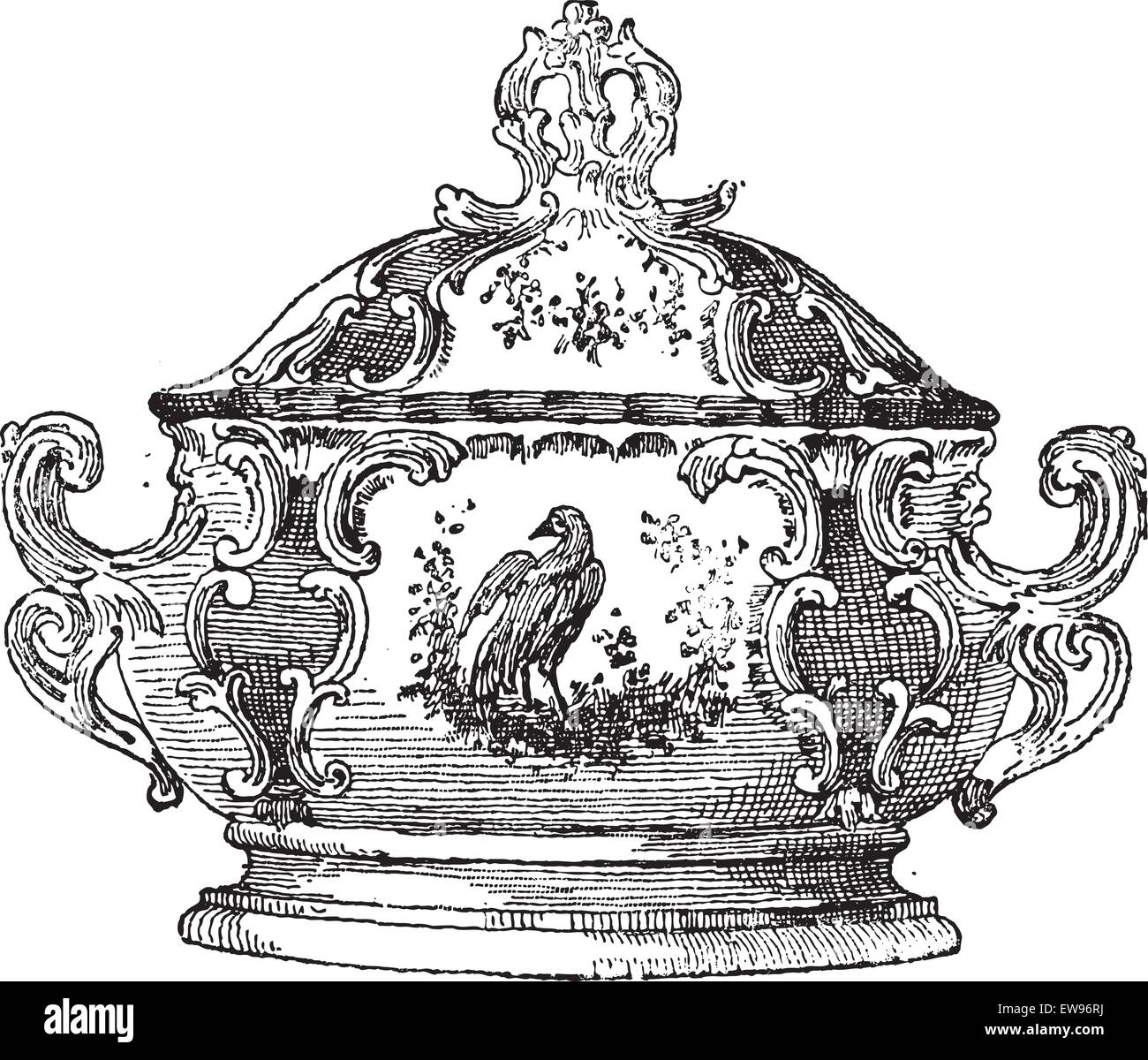 Food serving vessel Stock Vector Images - Alamy