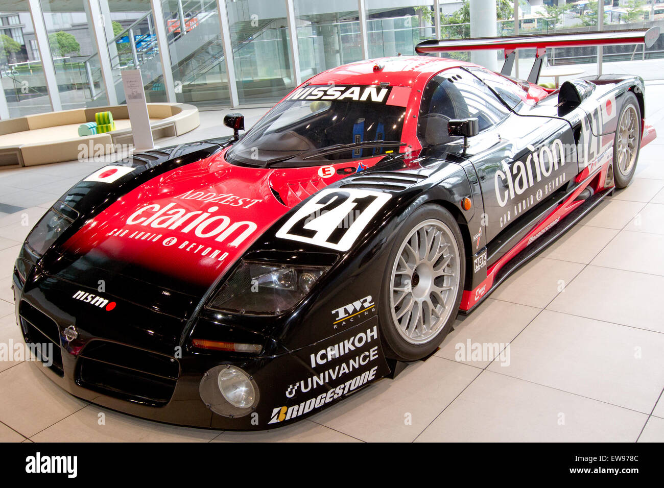R390 Rear Front-left view of the 1997 Nissan R390 GT1 displayed at the 2012 ...