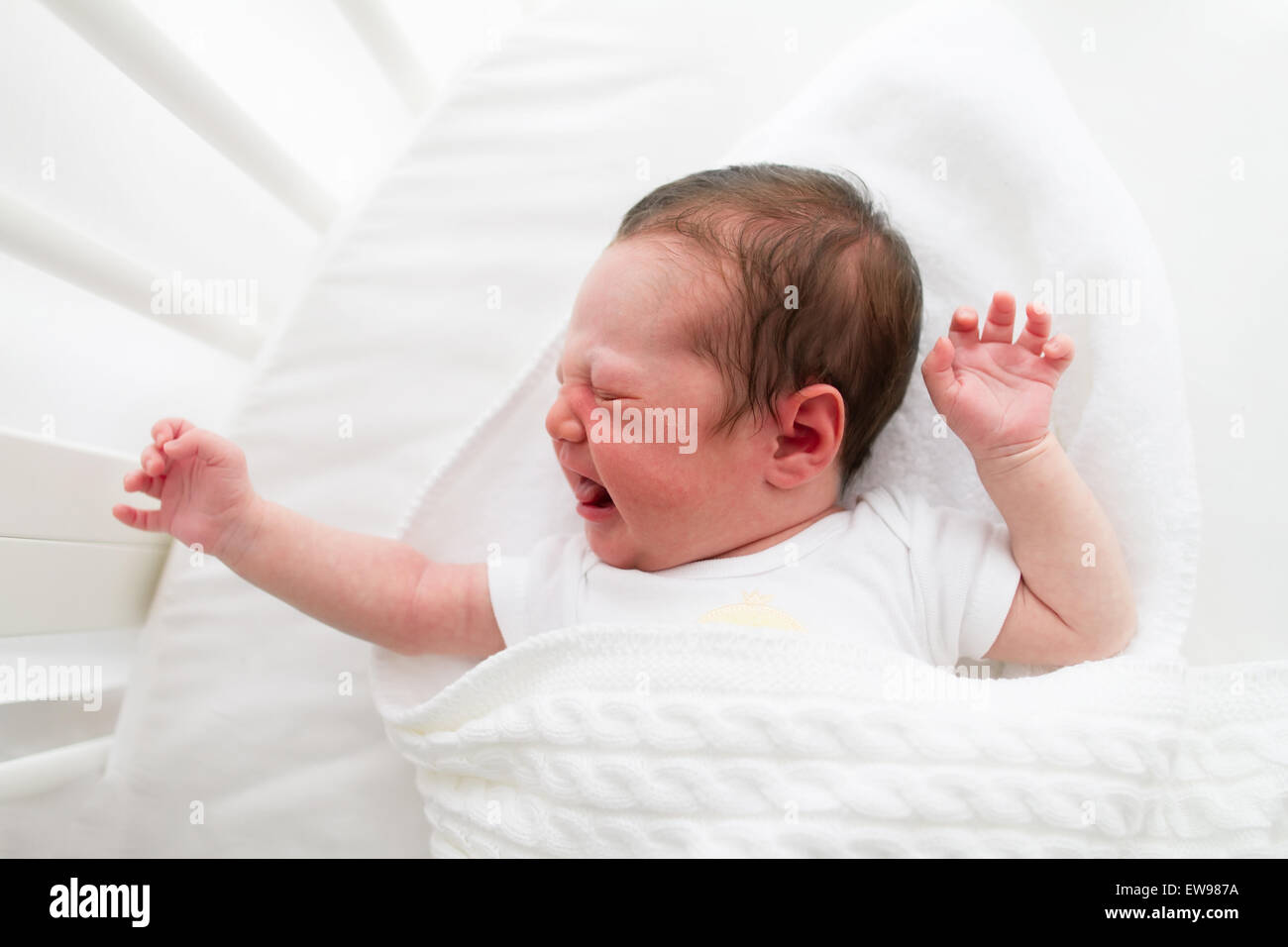 Screaming Baby New Born Stock Photos & Screaming Baby New Born Stock