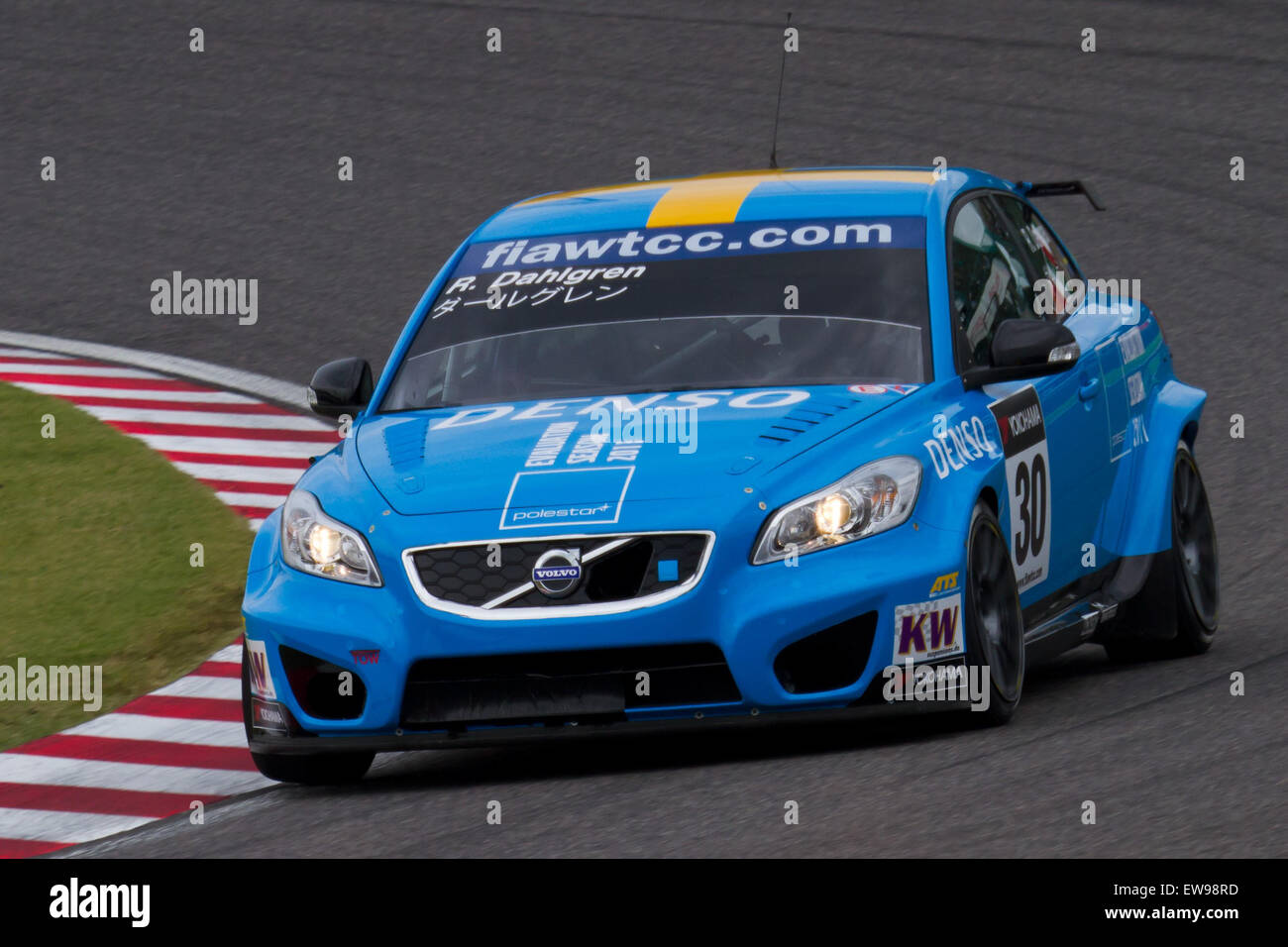 Robert Dahlgren competed in the qualifying session of the 2011 WTCC Race of Japan, driving for Volvo Polestar Racing. The event was part of the FIA World Touring Car Championship, held at Suzuka Circuit. Stock Photo