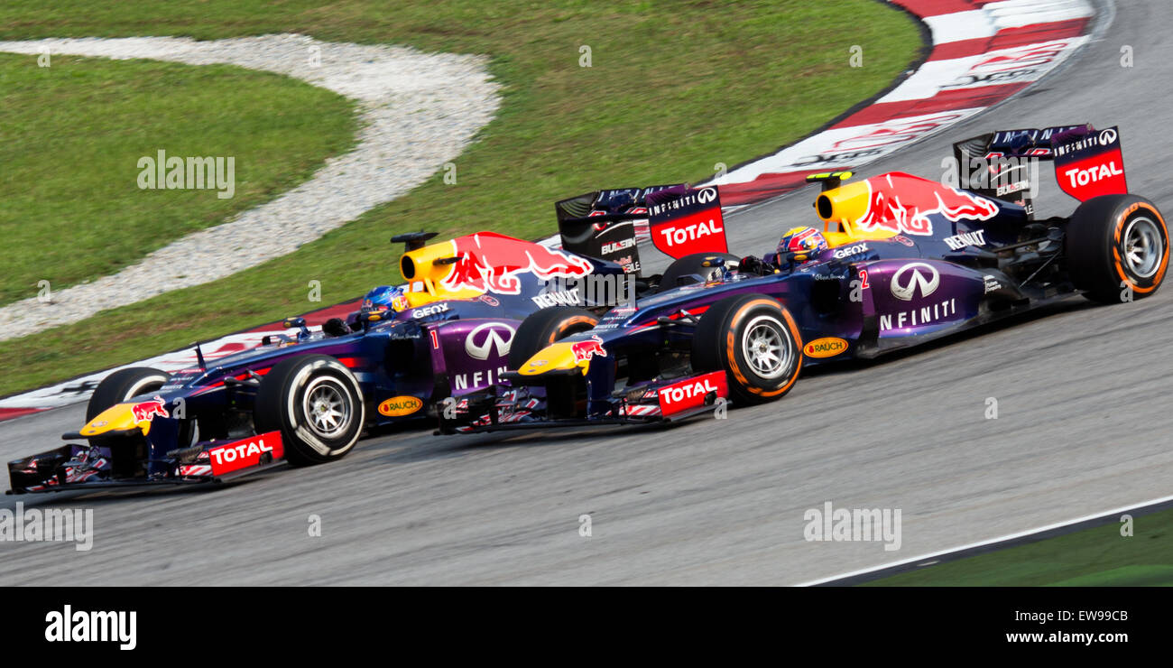 2013 malaysian grand prix webber hi-res stock photography and images