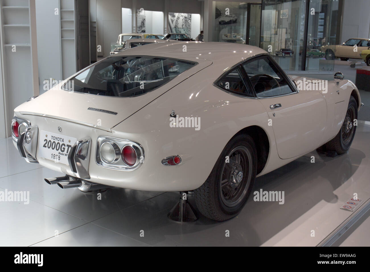 Toyota 2000GT MF10 (1968) rear-right Toyota Automobile Museum Stock ...