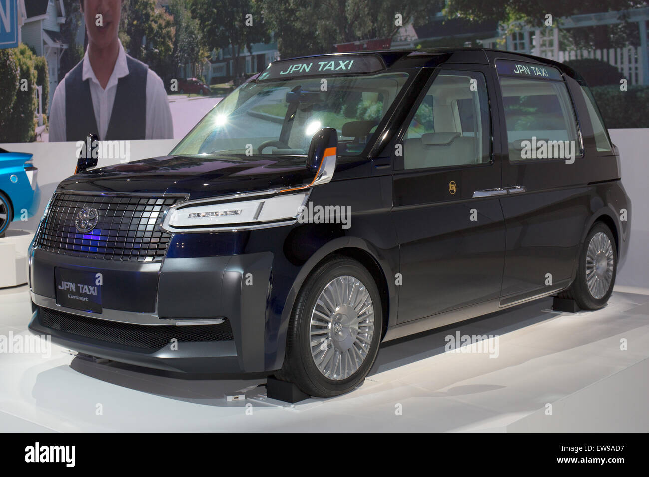 Toyota JPN Taxi Concept front-left 2013 Tokyo Motor Show Stock Photo