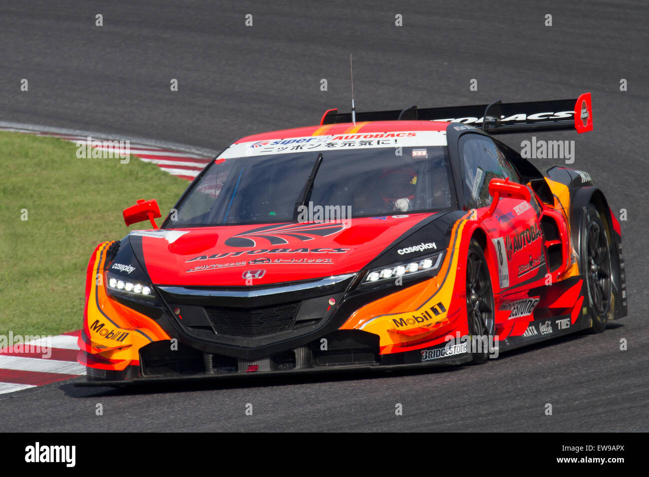 Vitantonio Liuzzi, a racing driver, participated in the 2014 Super GT Series at Suzuka Circuit during Q2 qualifying. His performance in this event highlighted his skill in the competitive motorsport environment. Stock Photo
