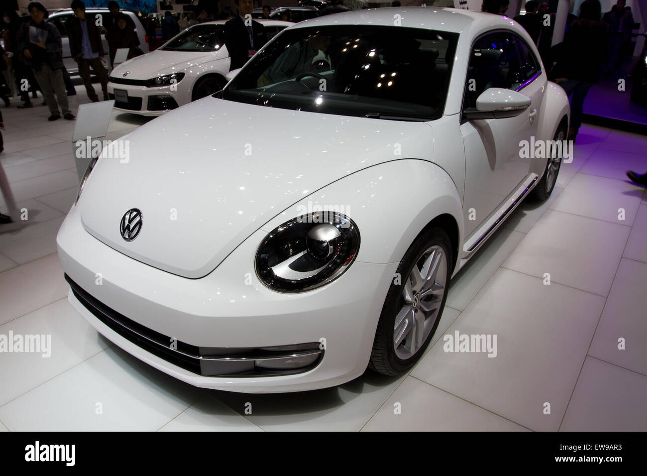 Volkswagen Beetle front 2011 Tokyo Motor Show Stock Photo