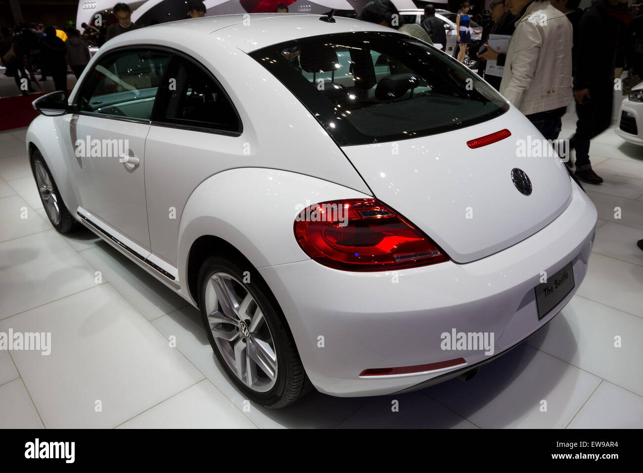 Volkswagen Beetle rear 2011 Tokyo Motor Show Stock Photo