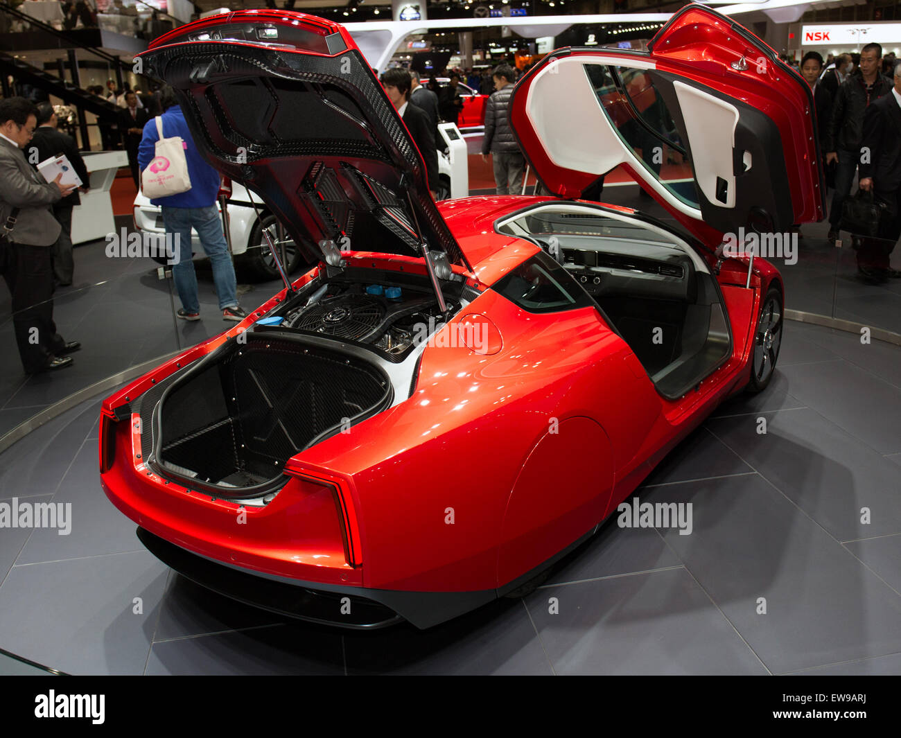 Volkswagen XL1 rear-right 2013 Tokyo Motor Show Stock Photo