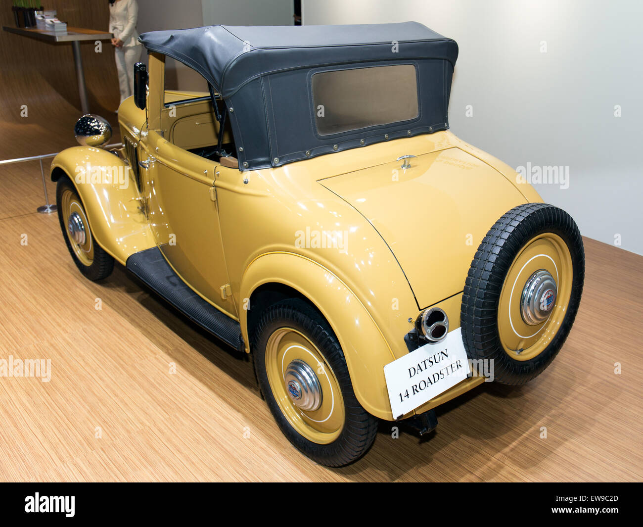 Datsun 14 Roadster rear-left 2013 Tokyo Motor Show Stock Photo