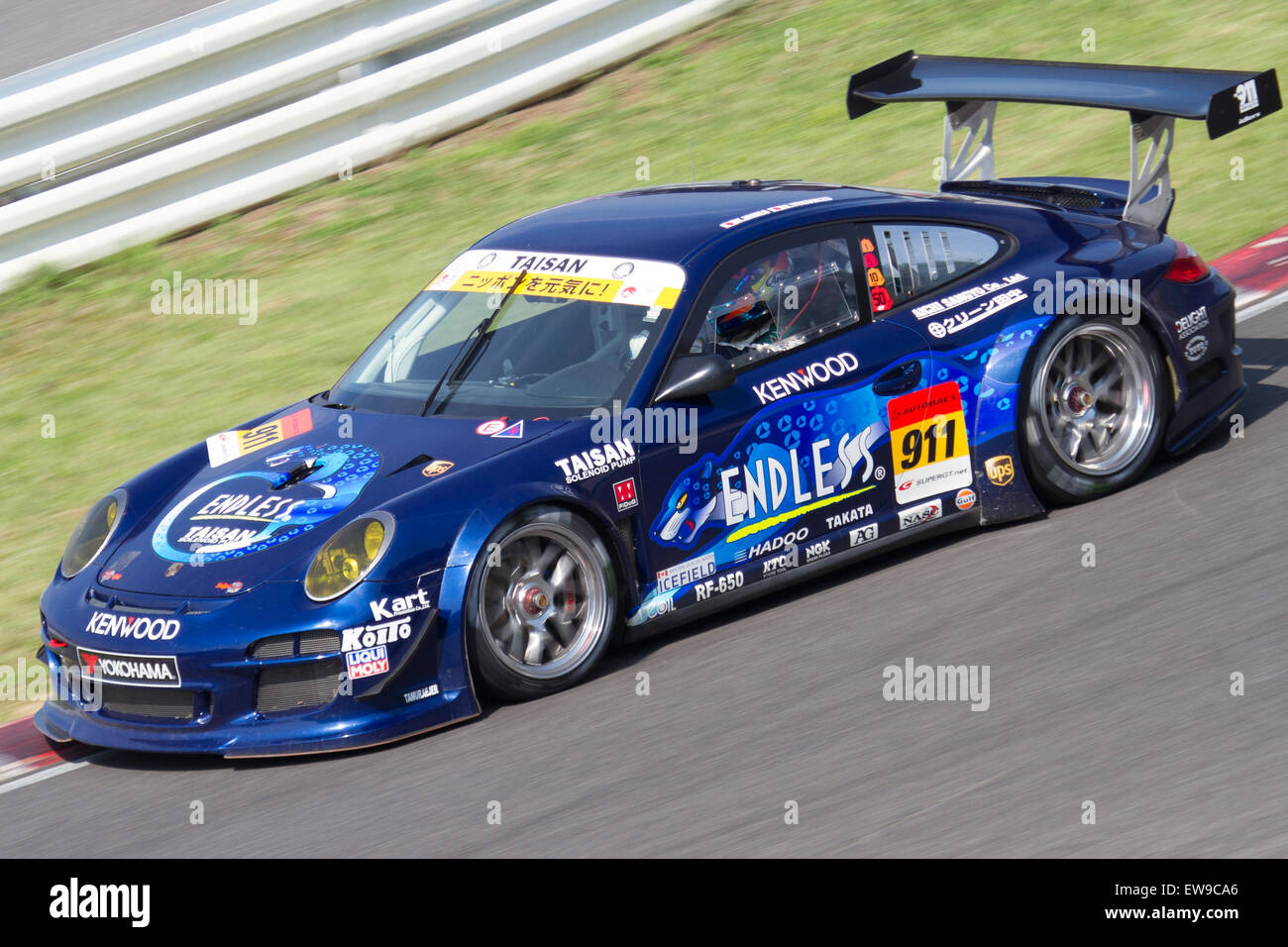 Endless Taisan 911 2012 Super GT Sugo free practice Stock Photo