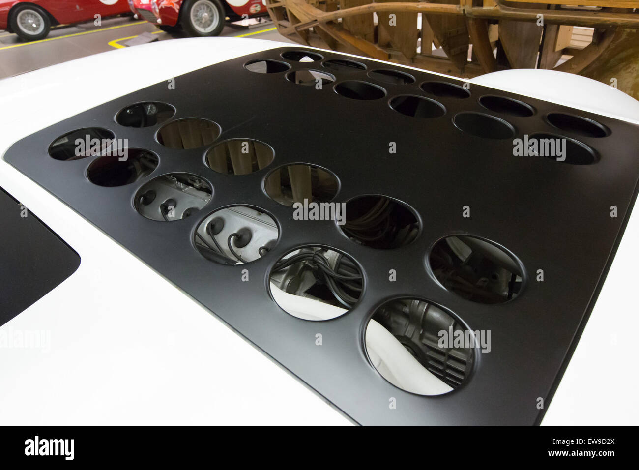 Ferrari Modulo engine Museo Ferrari Stock Photo - Alamy