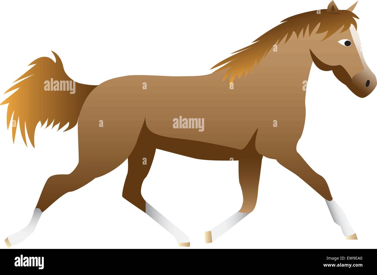 Cartoon horse Stock Vector