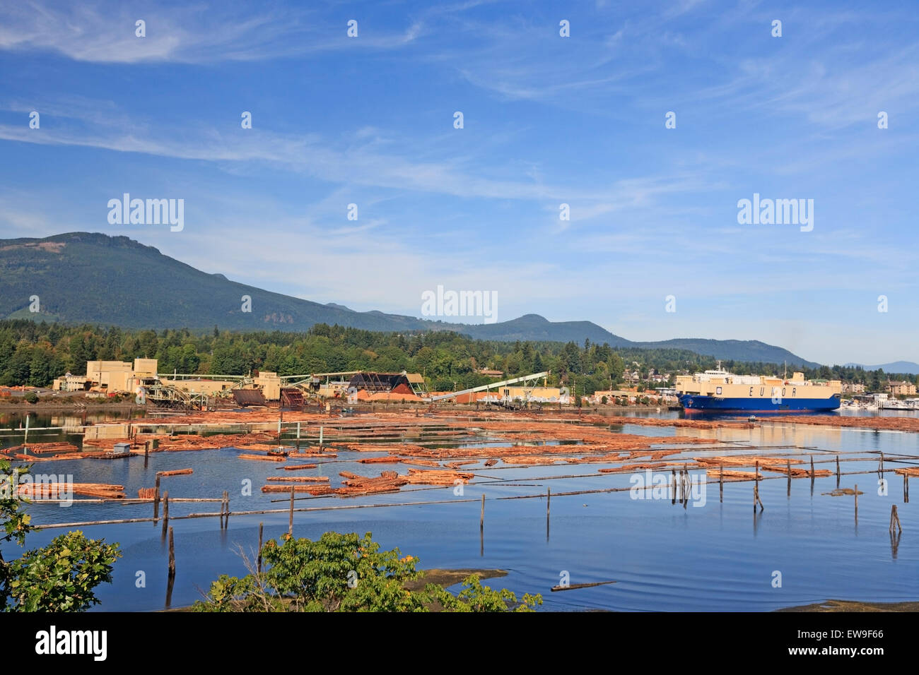 Western Forest products cedar sawmill, Chemainus, Vancouver Island