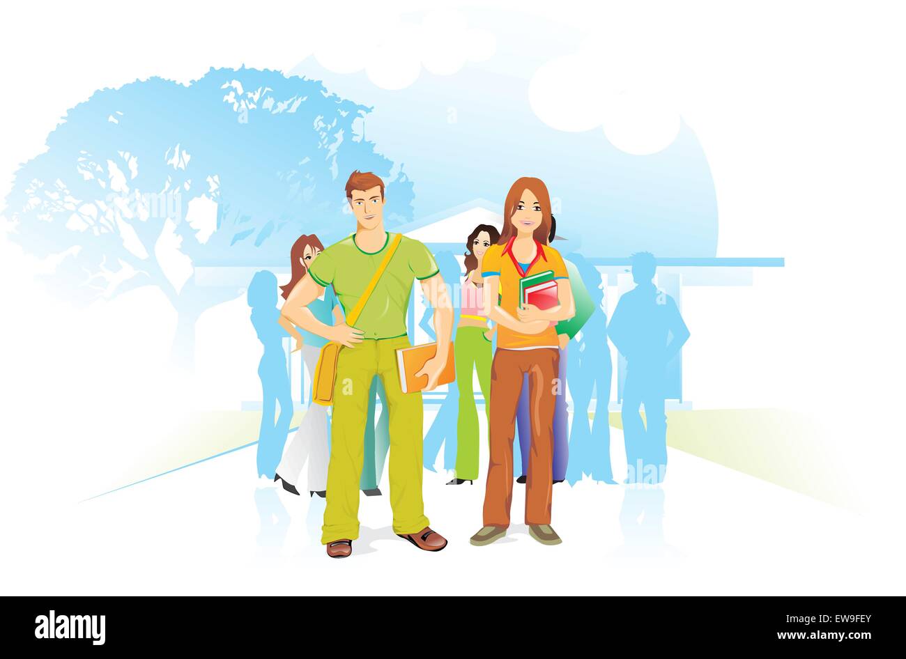 People for the environment, vector illustration Stock Vector