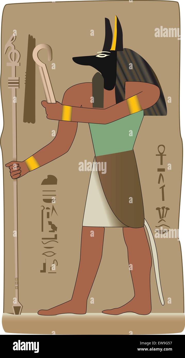God in vector with egyptian symbol Stock Vector Image & Art - Alamy