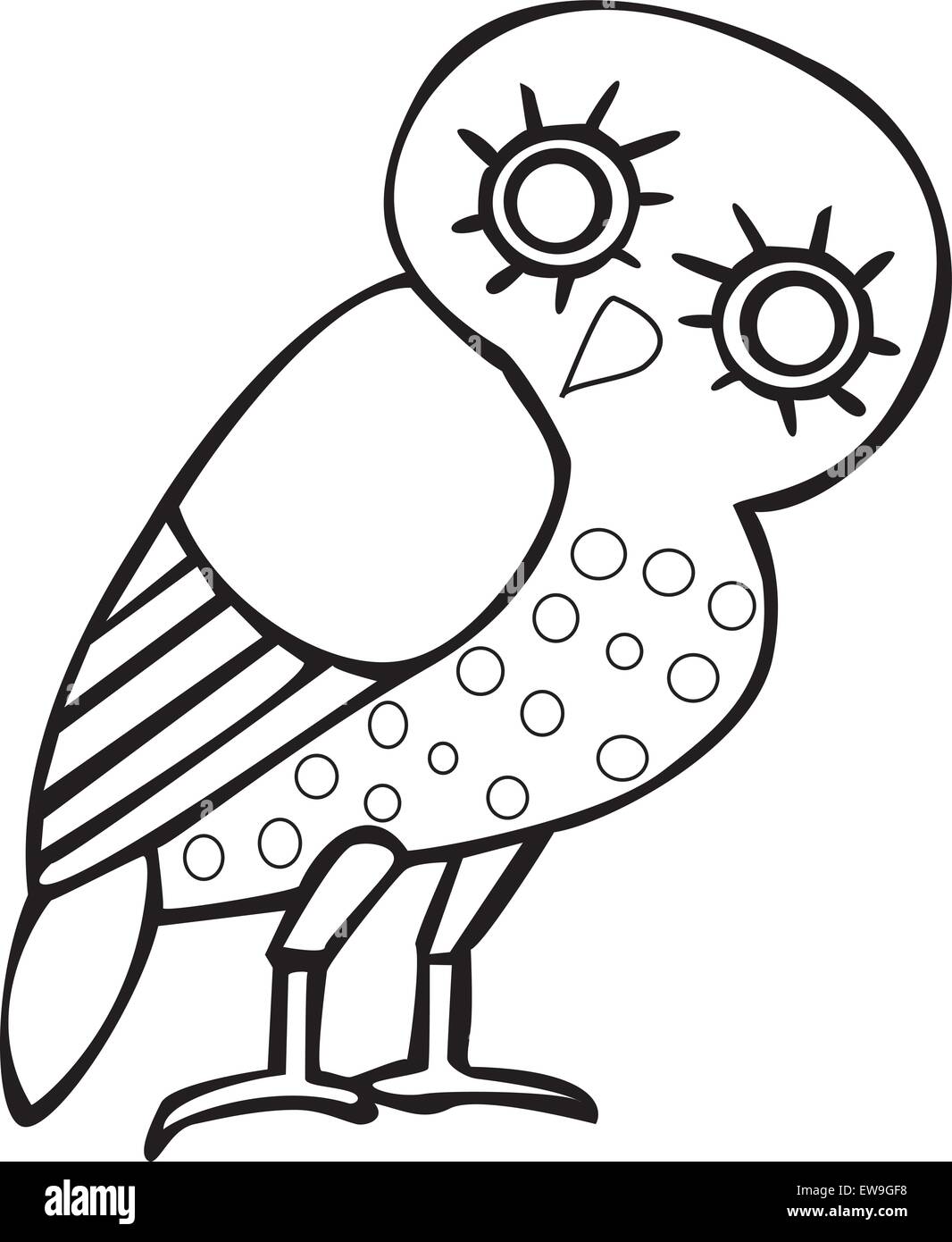 Greek owl sign, symbol Stock Vector Image & Art Alamy
