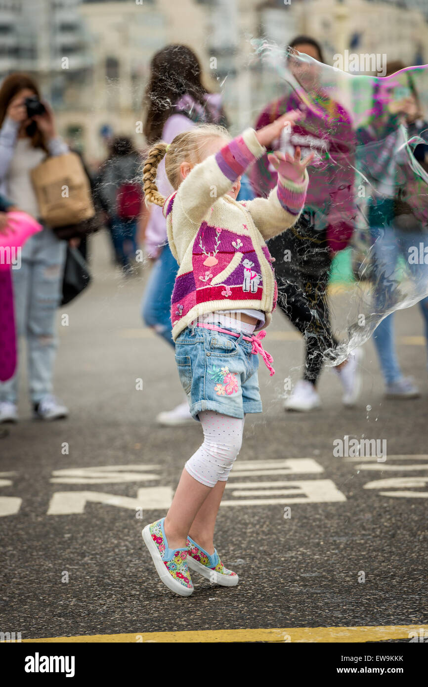 Bubbles in Brighton Stock Photo Alamy