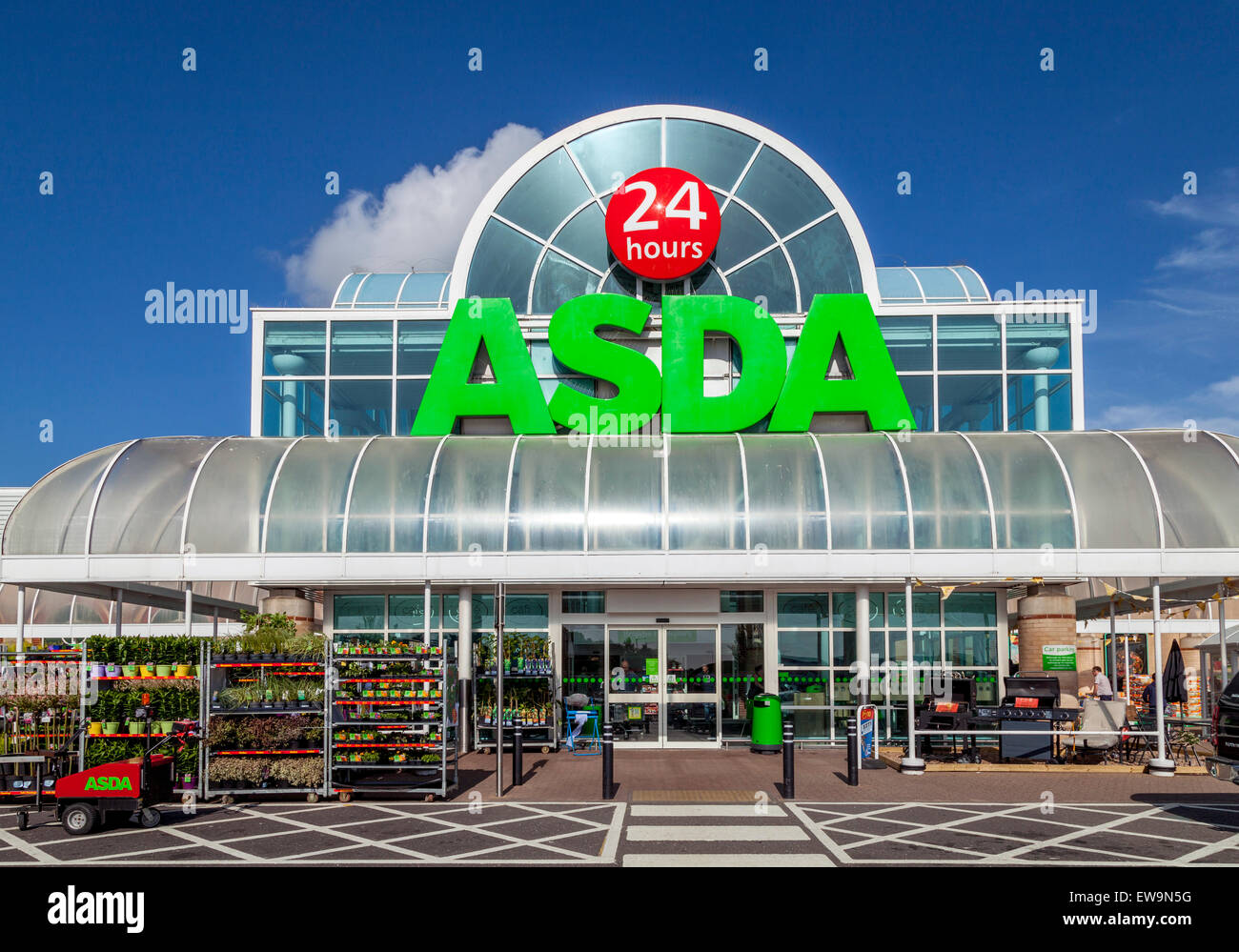 Asda Supermarket Exterior, Brighton, Sussex, UK Stock Photo