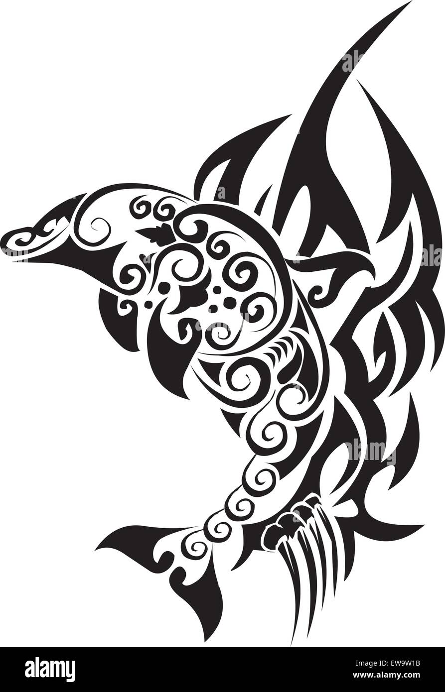 Dolphin Tattoo Posters for Sale | Redbubble