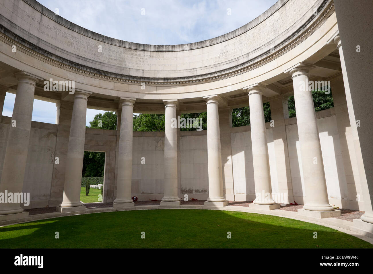 General view shots of Berkshire Cemetery extension at Plug Street Wood