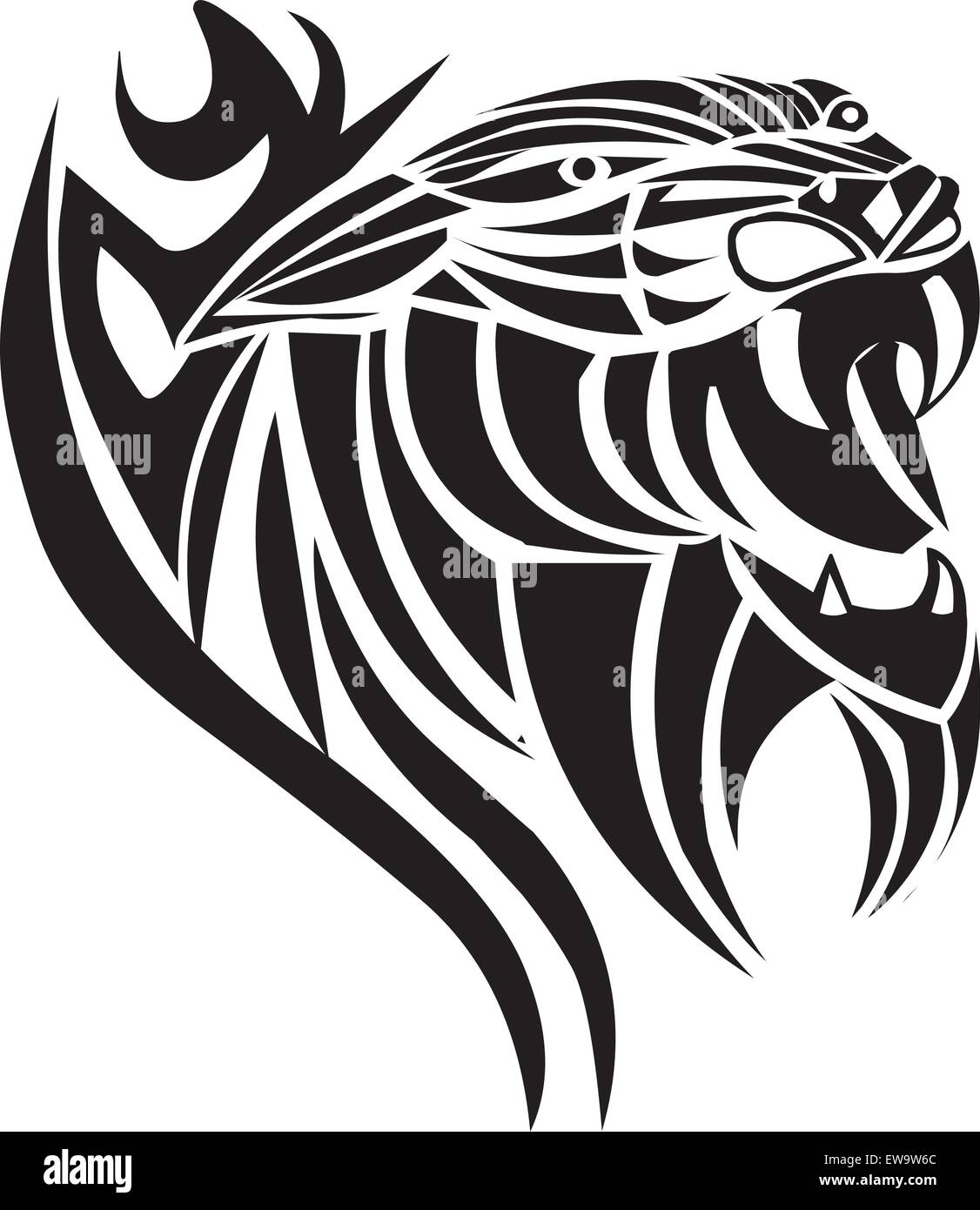 Panther tattoo design, vintage engraved illustration Stock Vector Image &  Art - Alamy