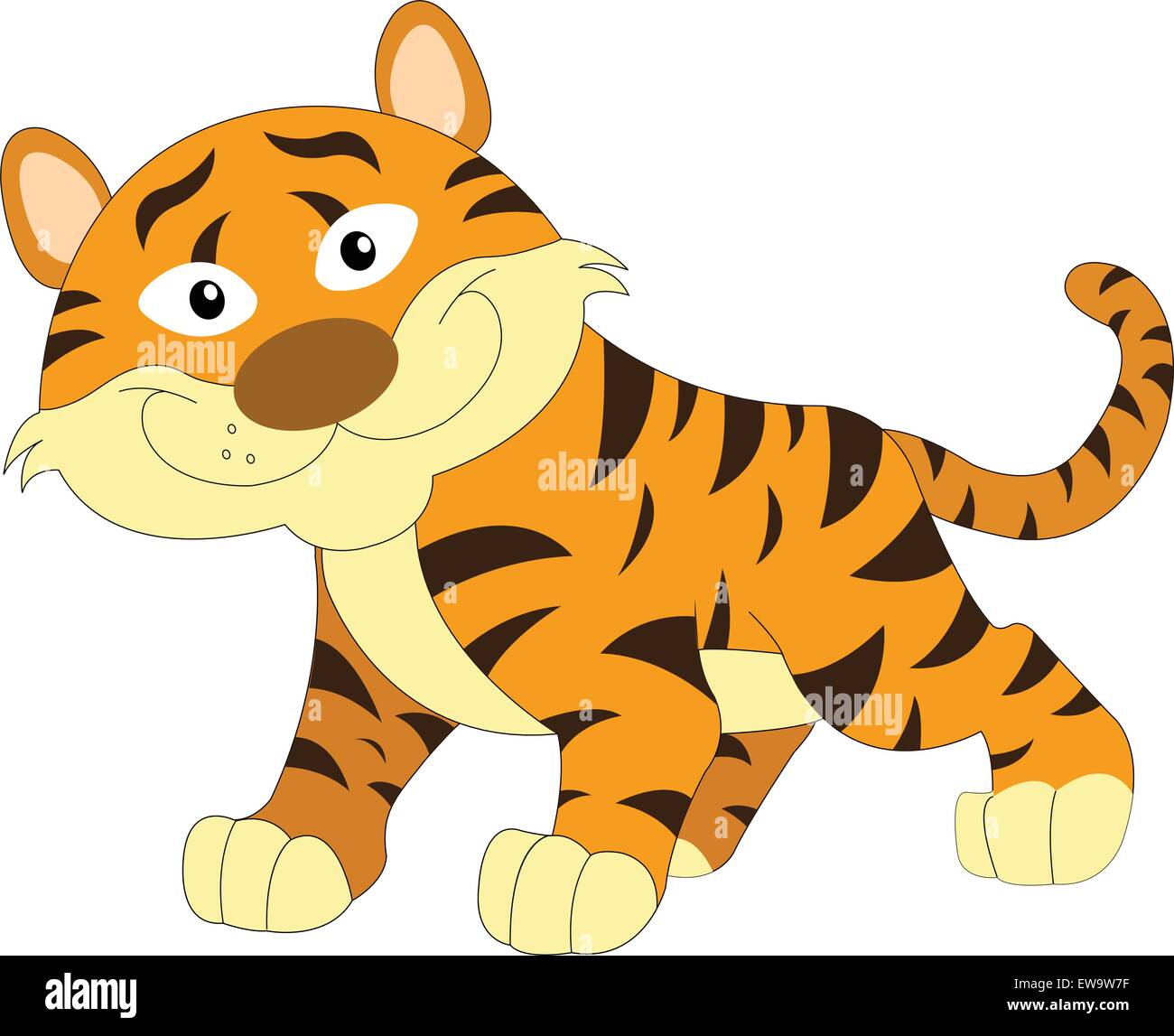 Free Vectors  Brown tiger cat and yellow parakeet icon