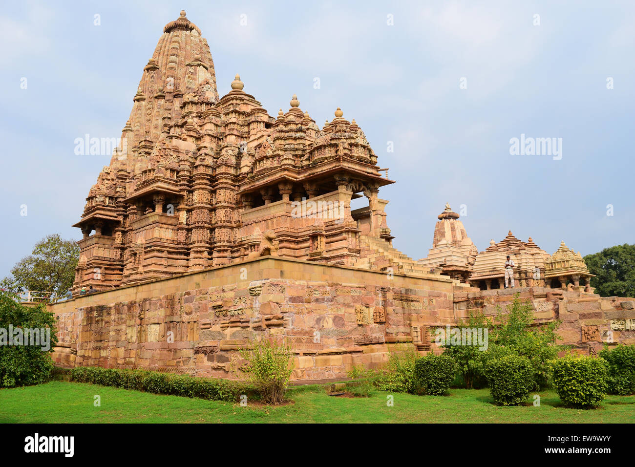 Kandariya Mahadeva Temple Khajuraho Group of Monuments Largest Khajuraho Temple India Stock Photo