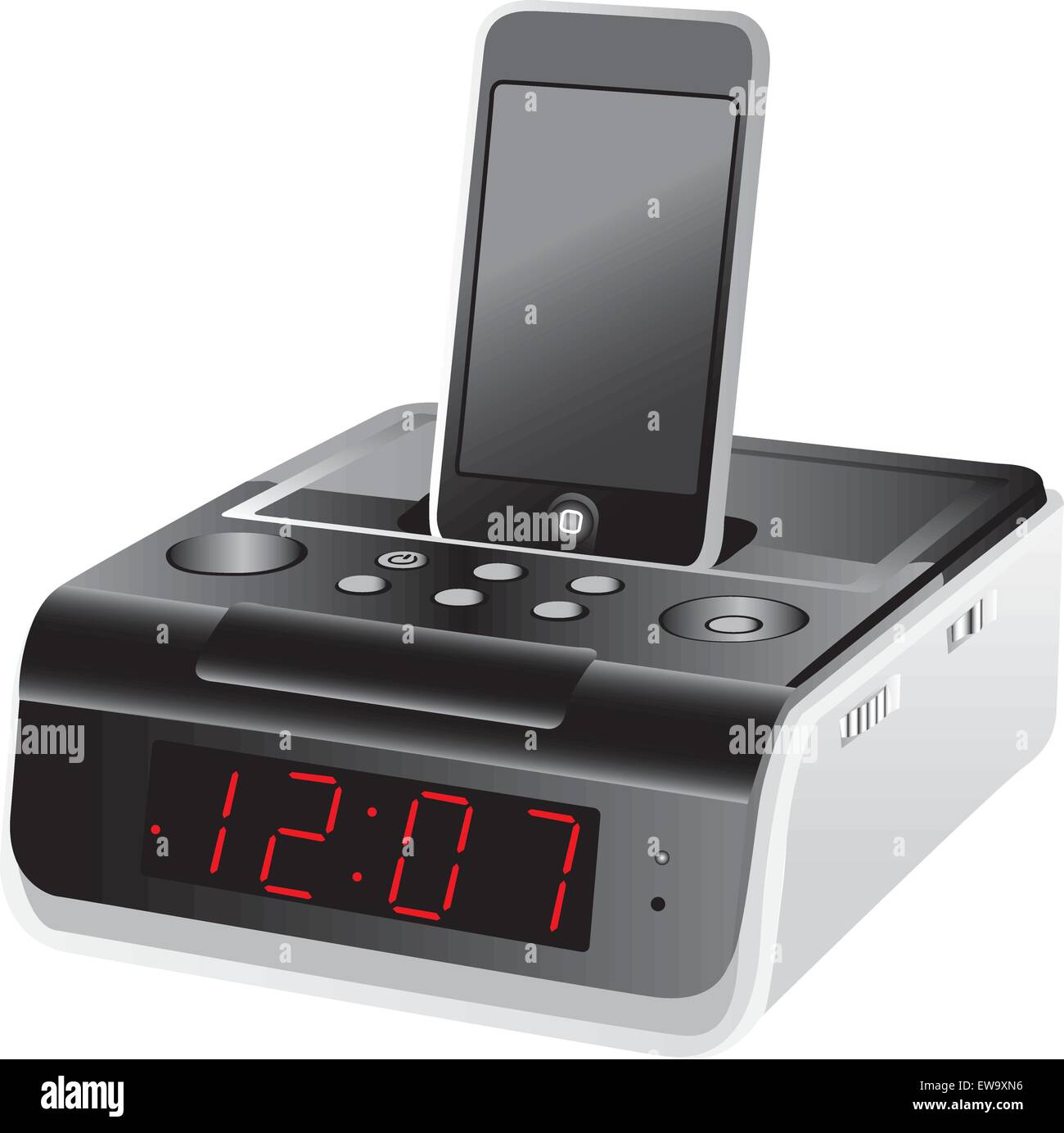 Docking station alarm clock Stock Vector Image & Art Alamy