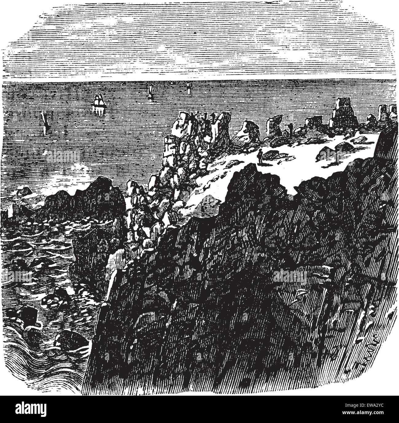 End sea Stock Vector Images Alamy