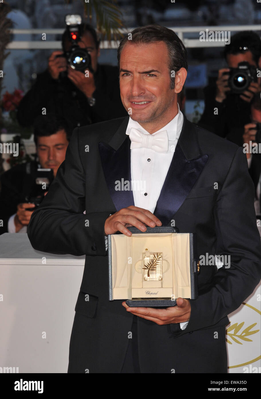 CANNES, FRANCE MAY 22, 2011 Jean Dujardin winner of the Best Actor
