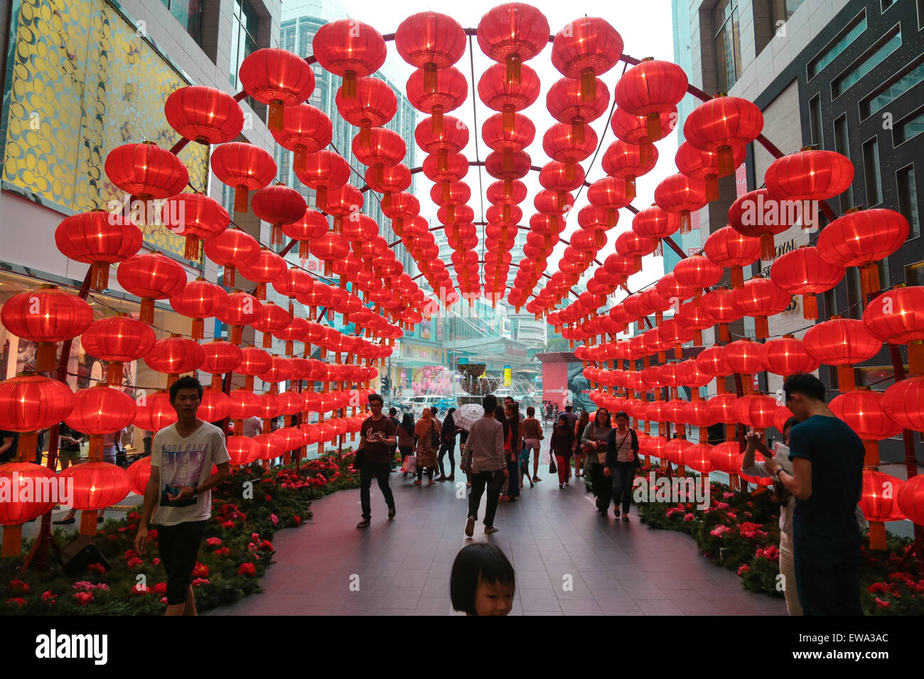 chinese new year decoration of shopping mall in Malaysia Stock Photo - Alamy