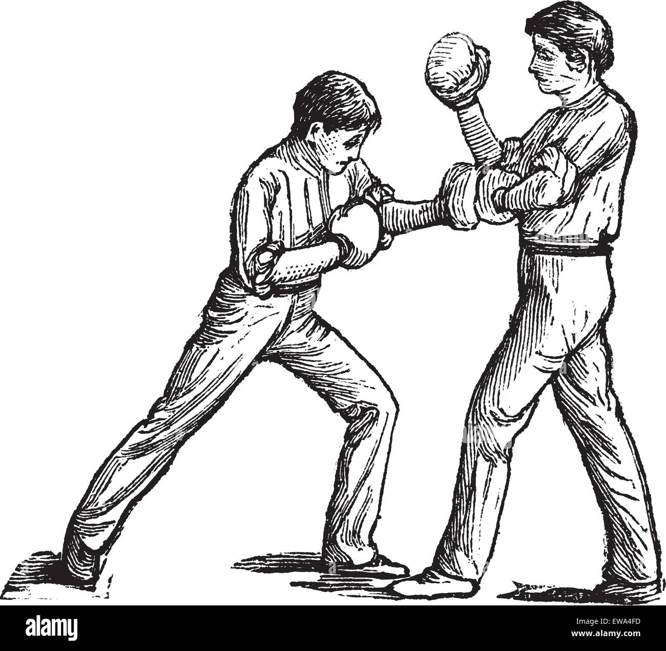 Chest punch Stock Vector Images Alamy