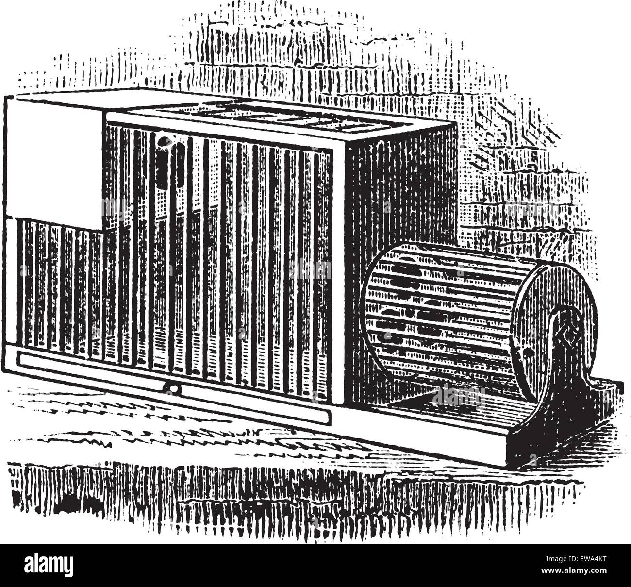 Rat cage, vintage engraving. Old engraved illustration of Rat cage Stock Vector Image & Art Alamy