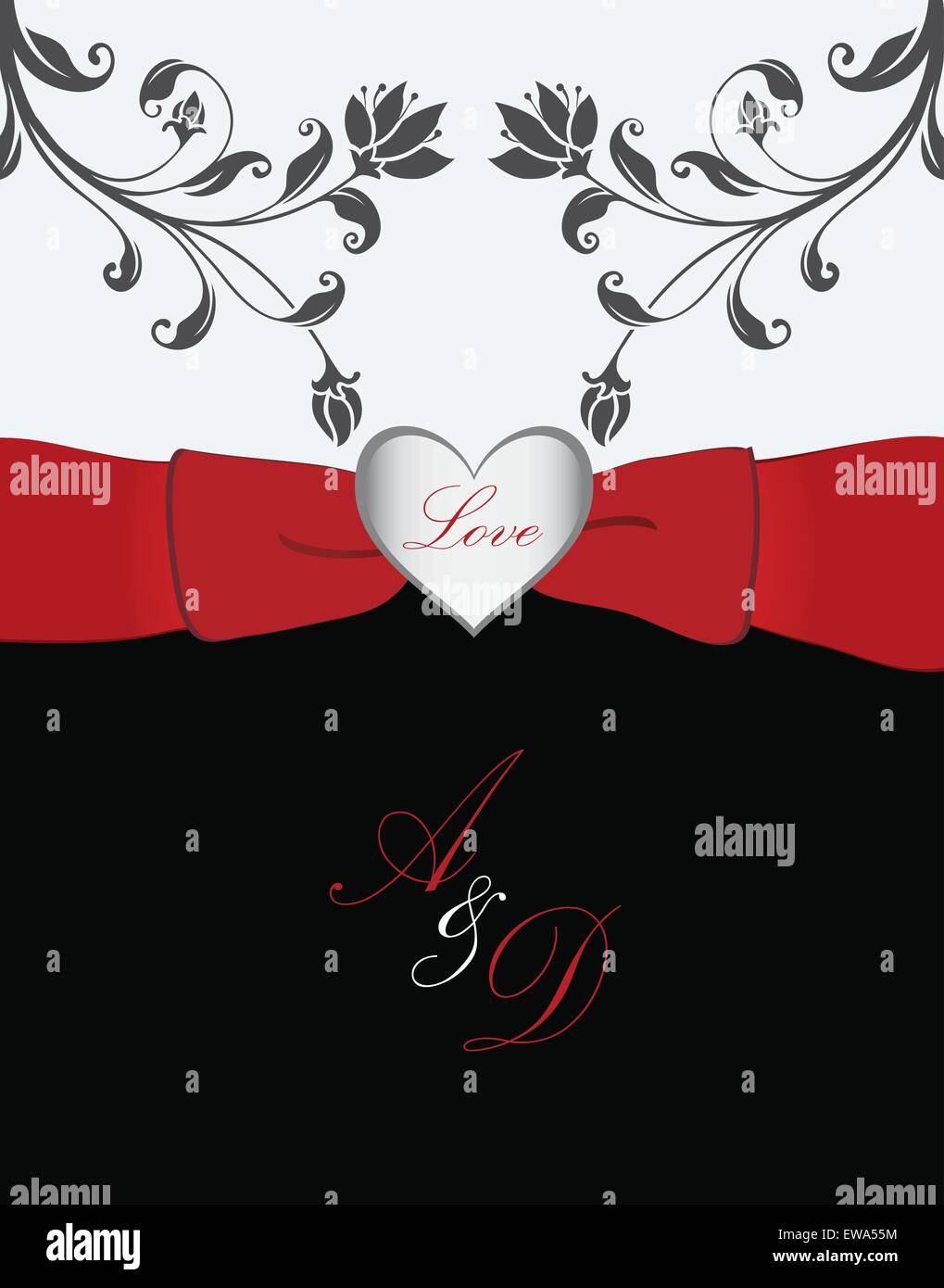 Valentine's day card Stock Vector Image & Art - Alamy