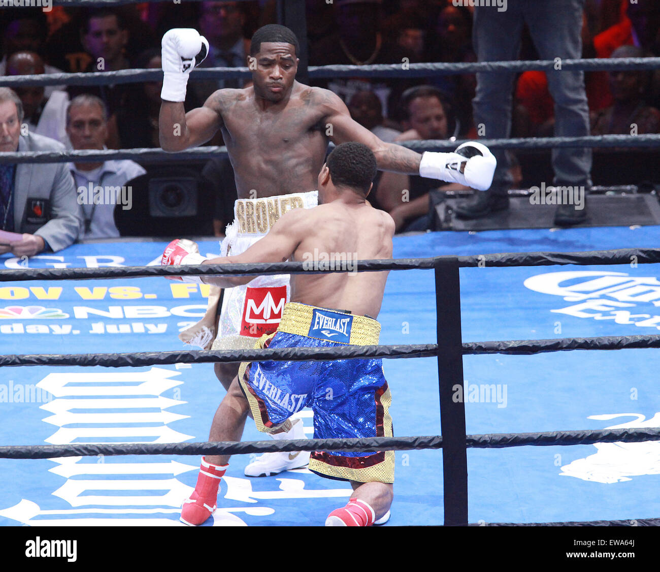 Las Vegas, Nevada, USA. 20th June, 2015. Boxers Shawn Porter and Adrien
