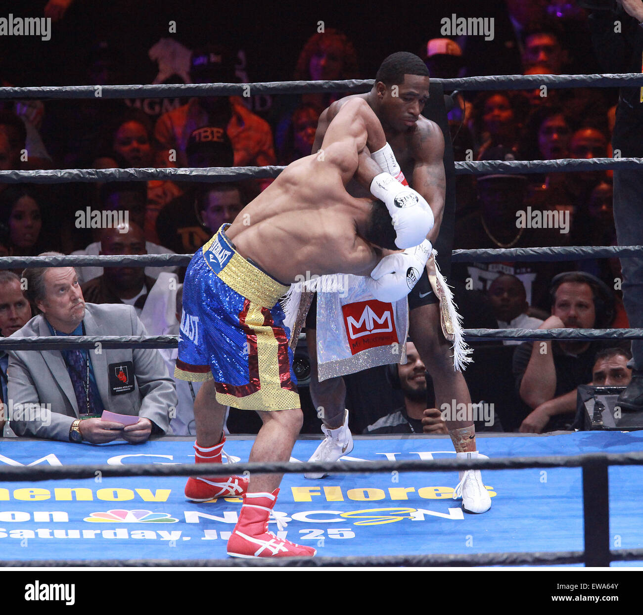 Las Vegas, Nevada, USA. 20th June, 2015. Boxers Shawn Porter and Adrien