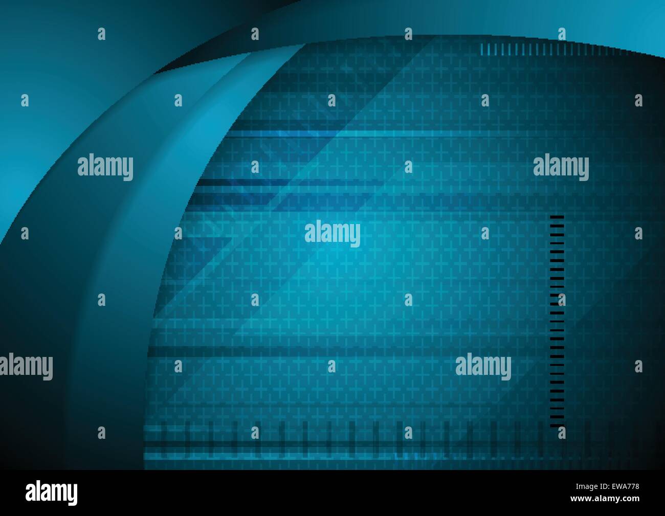 Abstract blue wavy tech background. Vector design Stock Vector Image ...