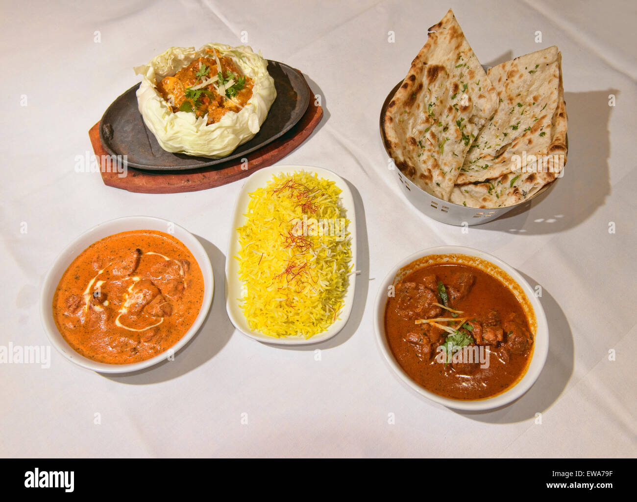 Gourmet Indian cuisine, Mumbai, India Stock Photo
