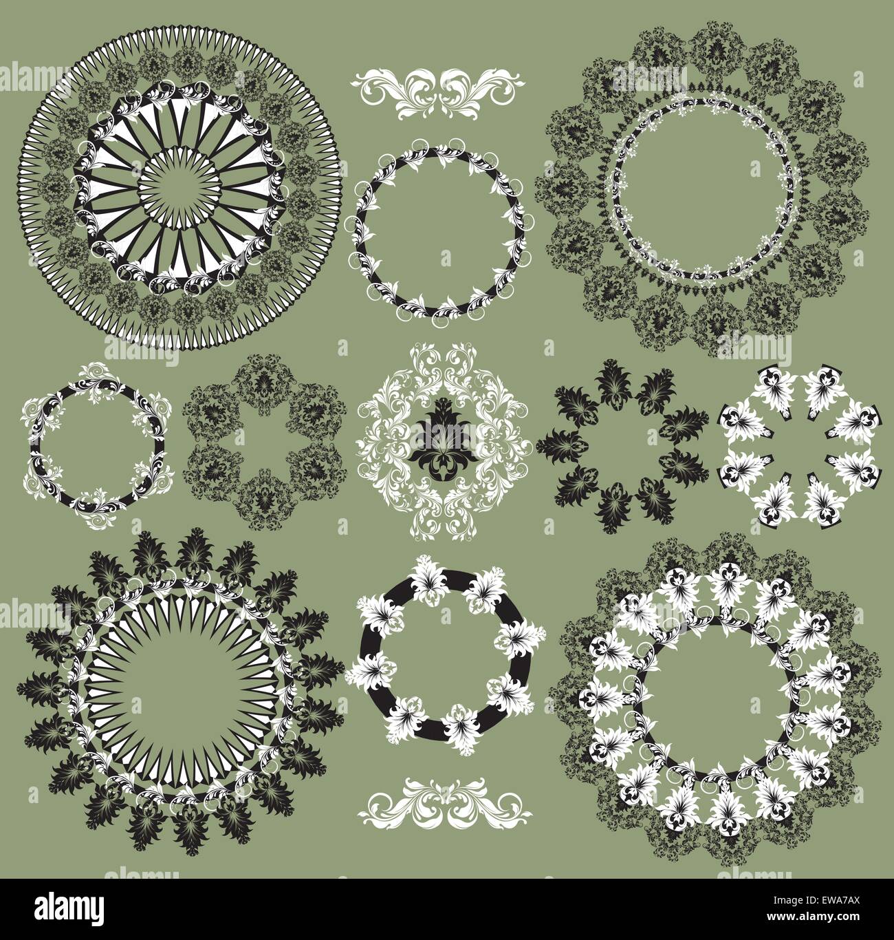 Abstract repeating circle pattern brochure template background - vector ...