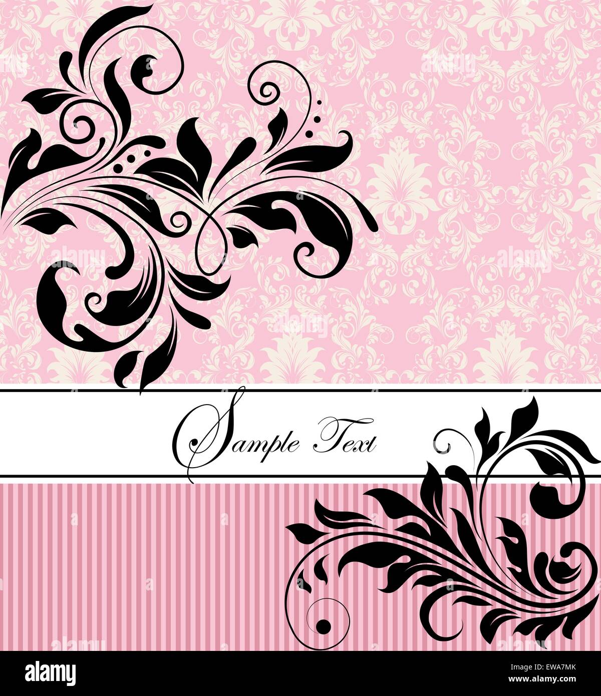 Featured image of post Black And Pink Background For Invitation - White bow on black and white background.