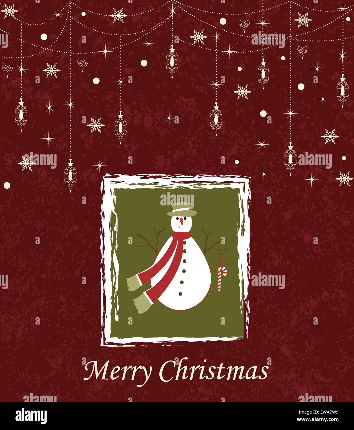 Christmas lantern snow Stock Vector Images - Alamy